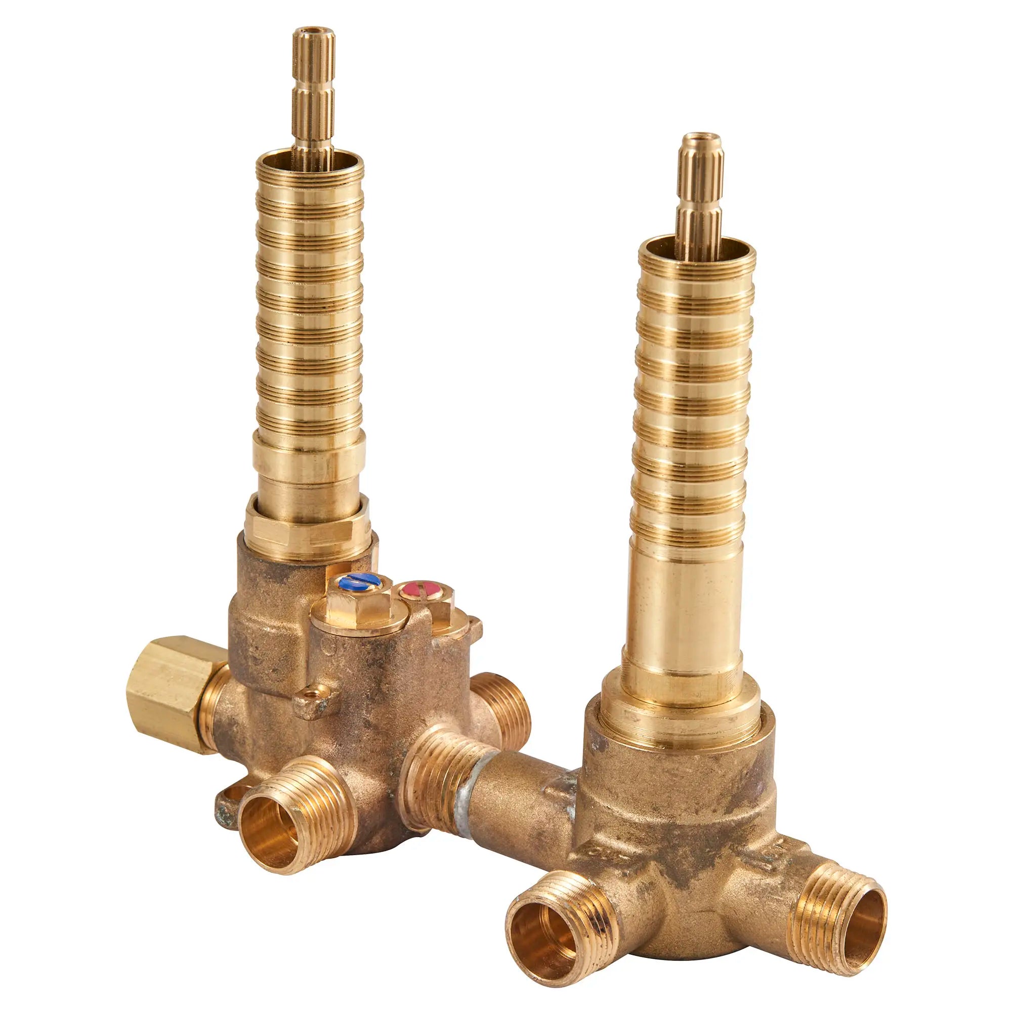 Robinet brut thermostatique à deux poignées avec inverseur à deux voies - Fonctions non partagées (discret) // UNFINISHED // 92667_D35005522191_2_CDNwebp.webp