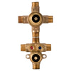 [D35005523S.191] 2-Handle Thermostatic Rough Valve with 3-Way Diverter Shared Functions - Unfinished