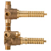 [D35005523S.191] 2-Handle Thermostatic Rough Valve with 3-Way Diverter Shared Functions - Unfinished