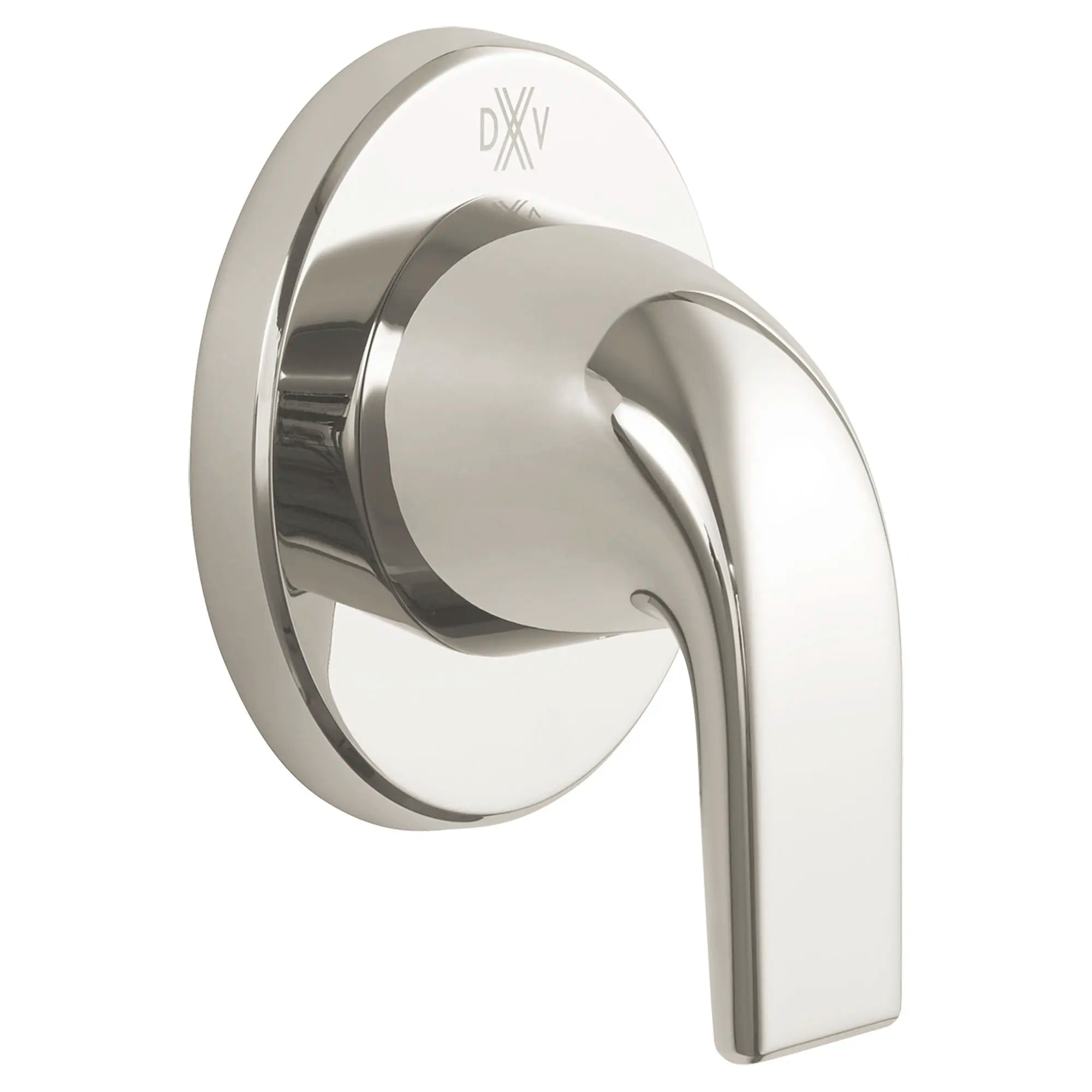 Garniture d’inverseur de 3/2 po ou 4/3 po DXV Modulus avec poignée à levier // PLATINUM NICKEL // 95250_D35120430150_CDNwebp.webp