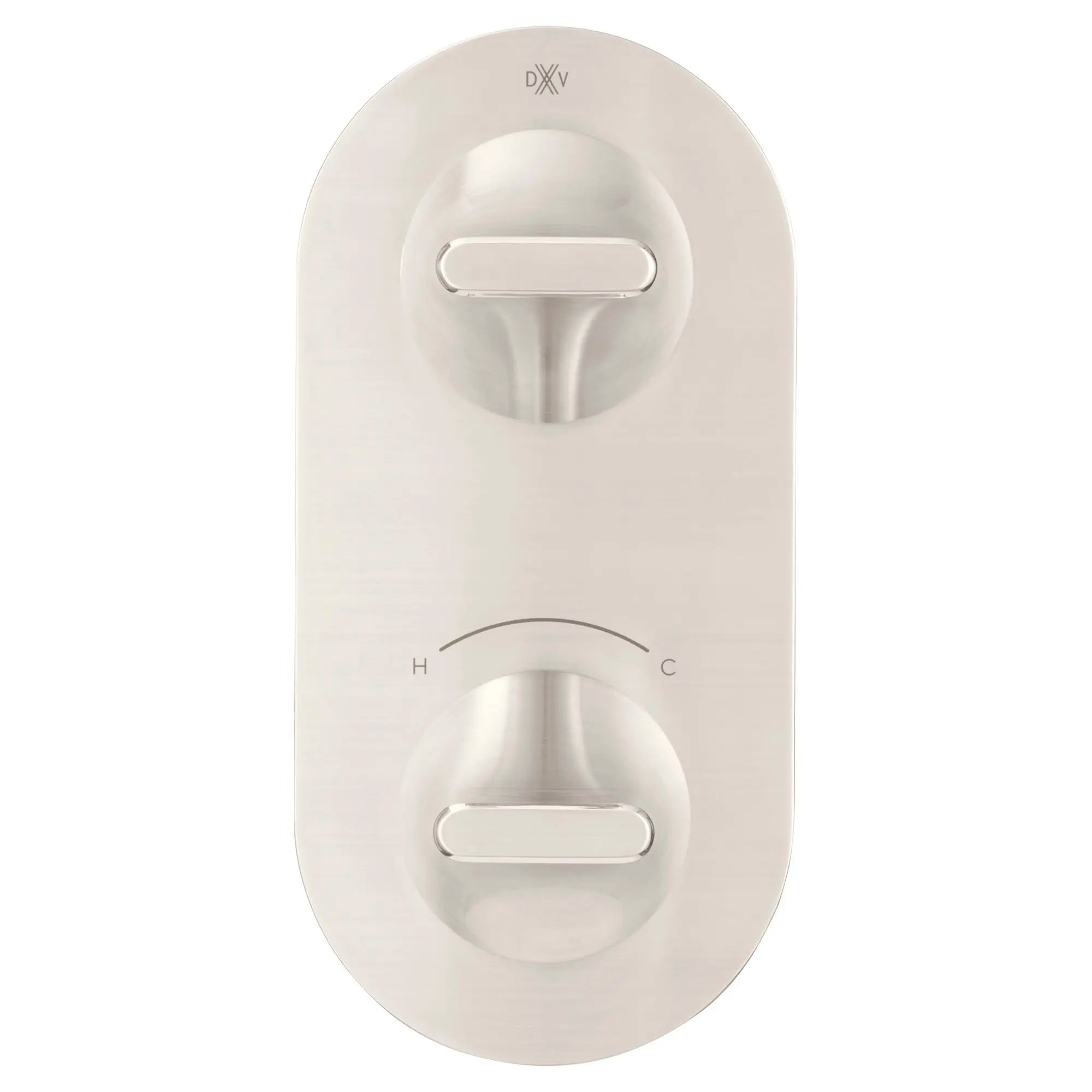 Garniture pour robinet thermostatique à deux poignées DXV Modulus // NICKEL BROSSÉ // 95316_D35120527144_CDNwebp.webp