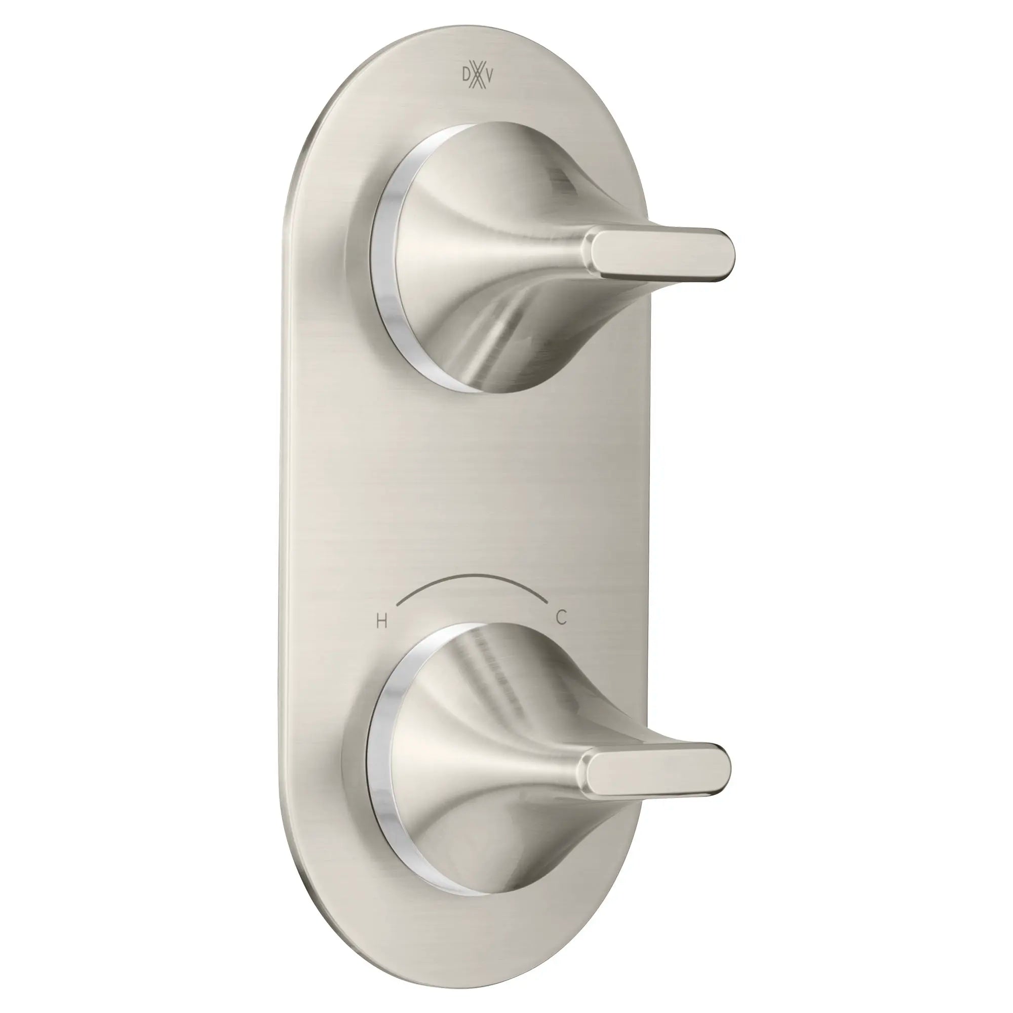 Garniture pour robinet thermostatique à deux poignées DXV Modulus // NICKEL BROSSÉ // 95318_D35120527144_1_CDNwebp.webp