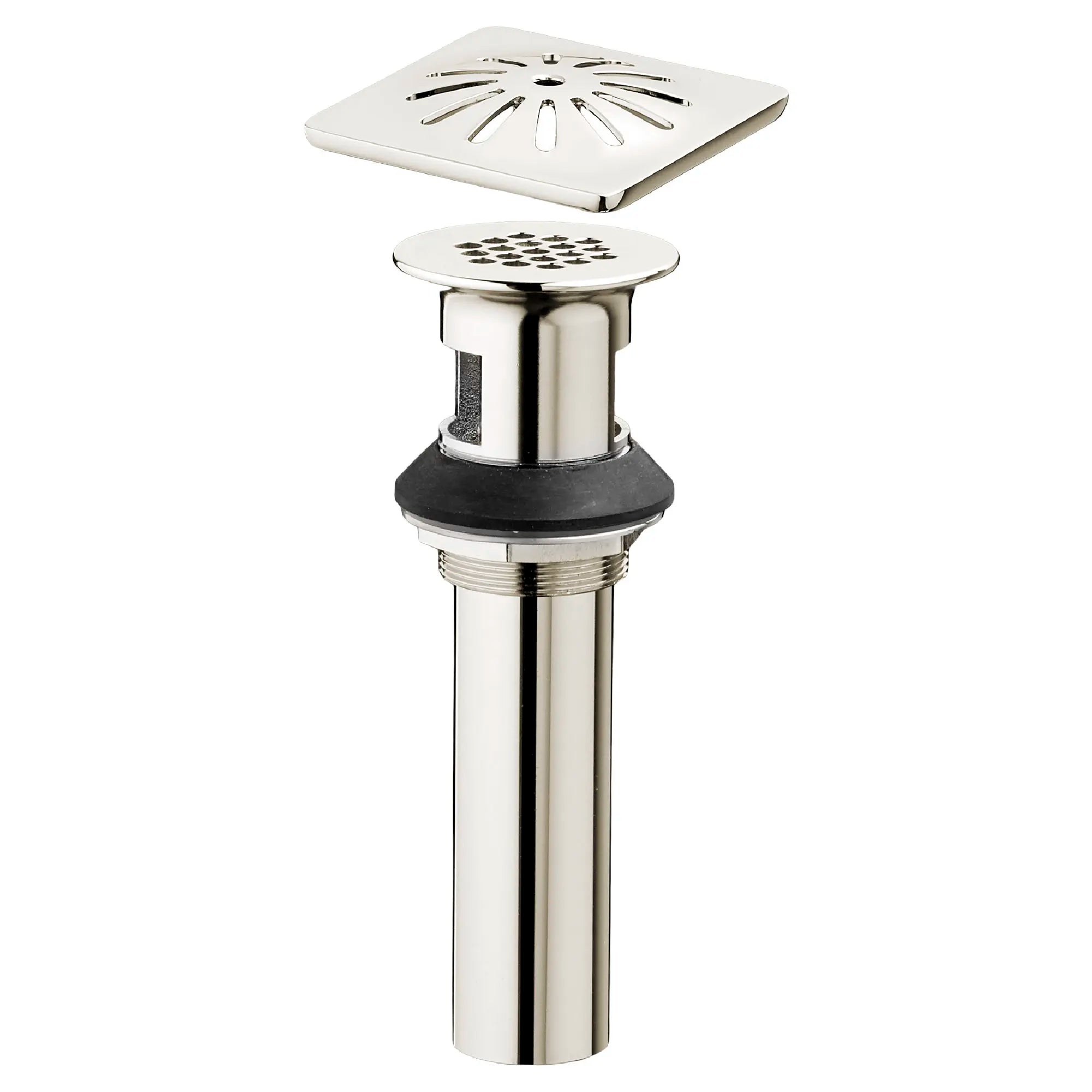 Crépine avec couvercle décoratif Oak Hill // PLATINUM NICKEL // 95517_D35155040150_CDNwebp.webp