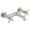[D35155470.144] Oak Hill® 2-Handle Wall Mount Bathroom Faucet with Cross Handles - Polished Chrome