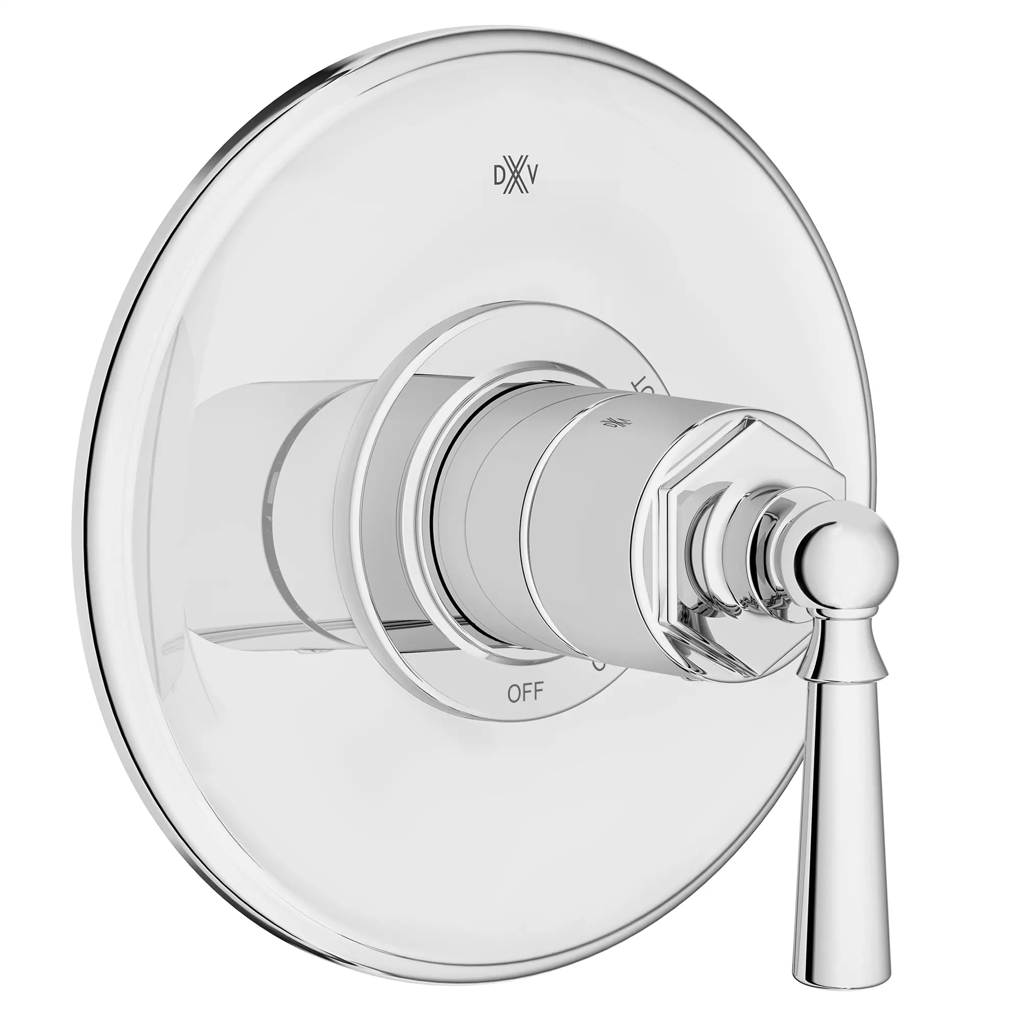 Garniture pour robinet à pression équilibrée Oak Hill avec poignées à levier // CHROME POLI // 95735_D35155500.100_1_CDNwebp.webp