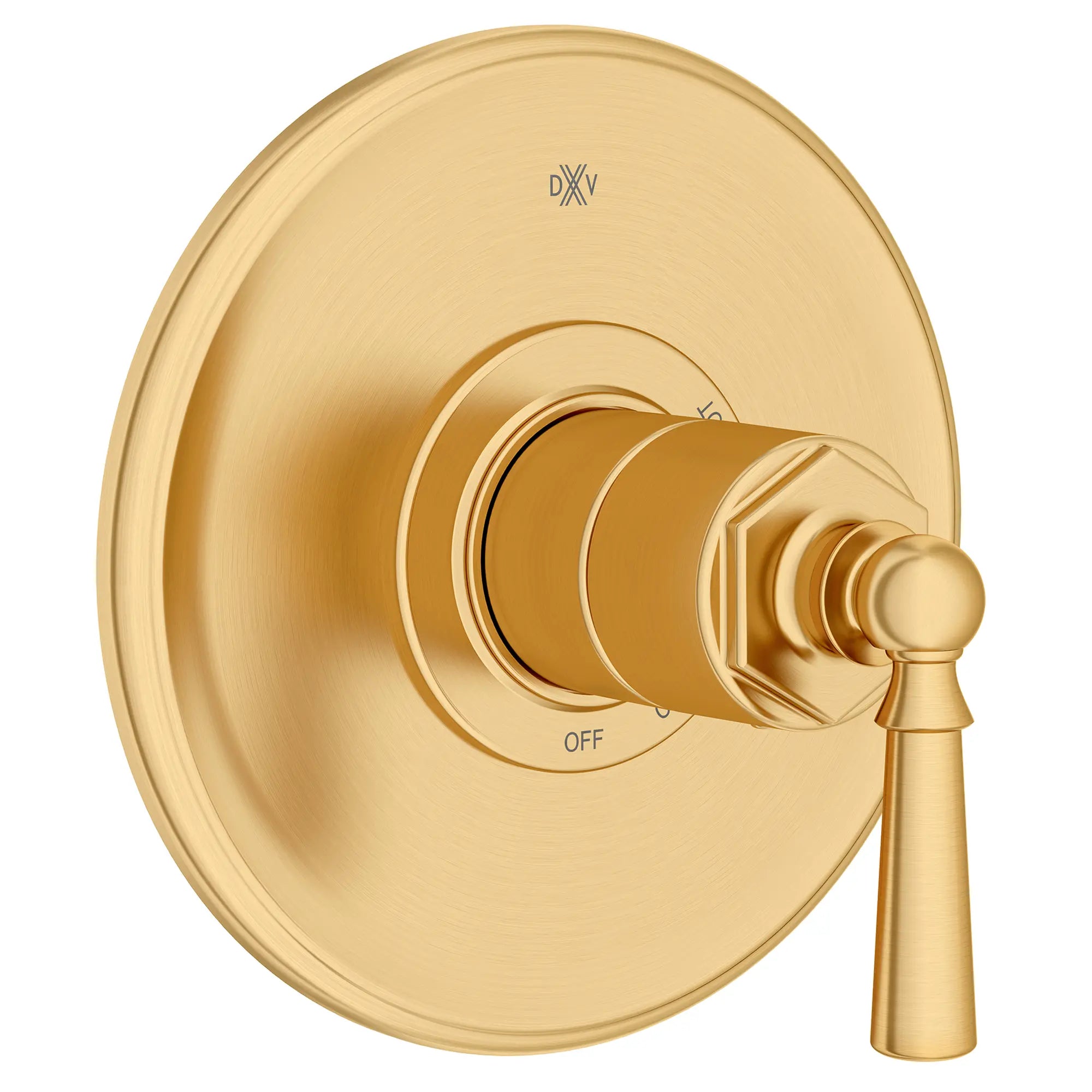Garniture pour robinet à pression équilibrée Oak Hill avec poignées à levier // SATIN BRASS // 95749_D35155500.427_1_CDNwebp.webp