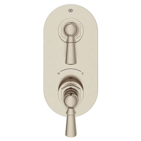 Garniture pour robinet thermostatique à deux poignées Oak Hill avec poignées à levier