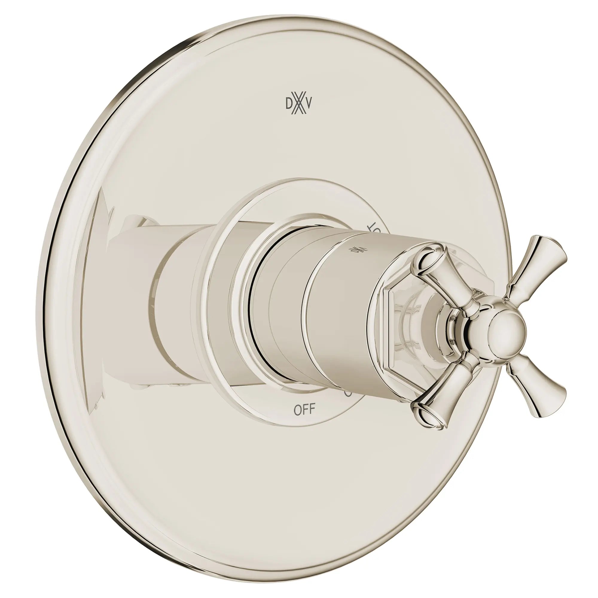 Garniture pour robinet à pression équilibrée Oak Hill avec poignées en croix // PLATINUM NICKEL // 95847_D35155540.150_1_CDNwebp.webp