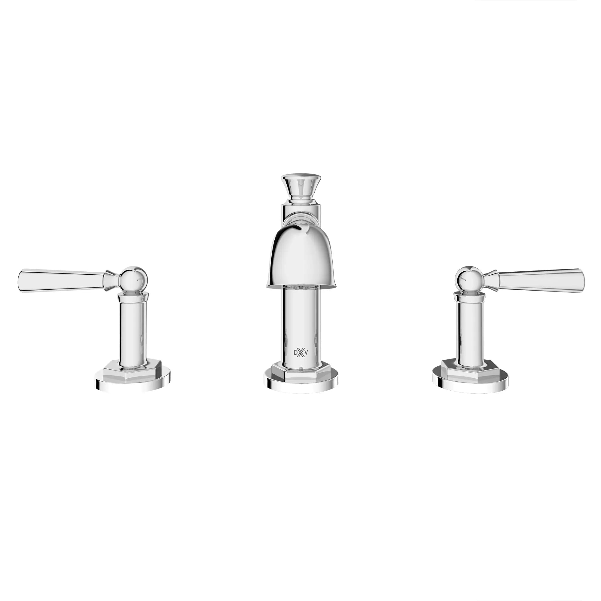Robinet de lavabo espacé à 2 poignées Oak Hill avec poignées à levier // CHROME POLI // 95912_D35155800.100_CDNwebp.webp