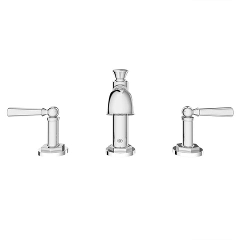 Robinet de lavabo espacé à 2 poignées Oak Hill avec poignées à levier