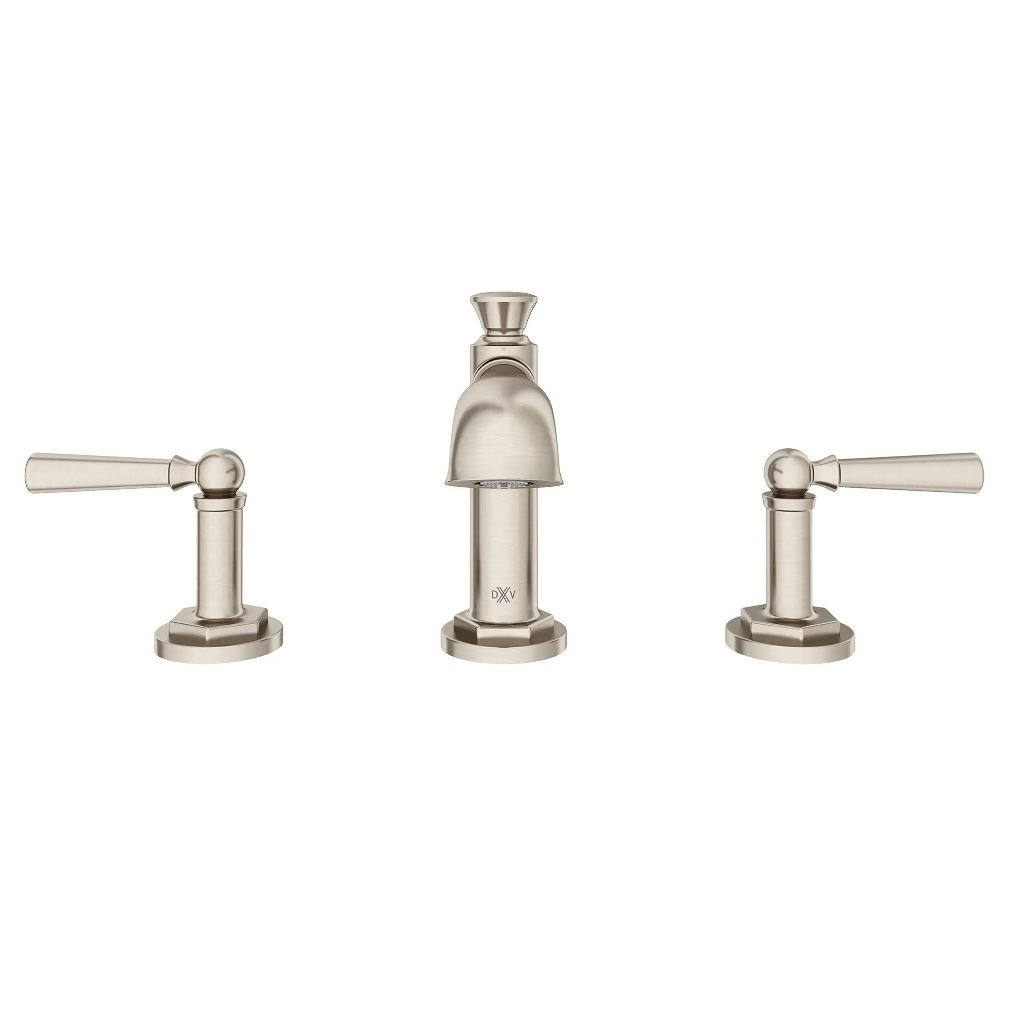 Robinet de lavabo espacé à 2 poignées Oak Hill avec poignées à levier // NICKEL BROSSÉ // 95918_D35155800.144_CDNwebp.webp