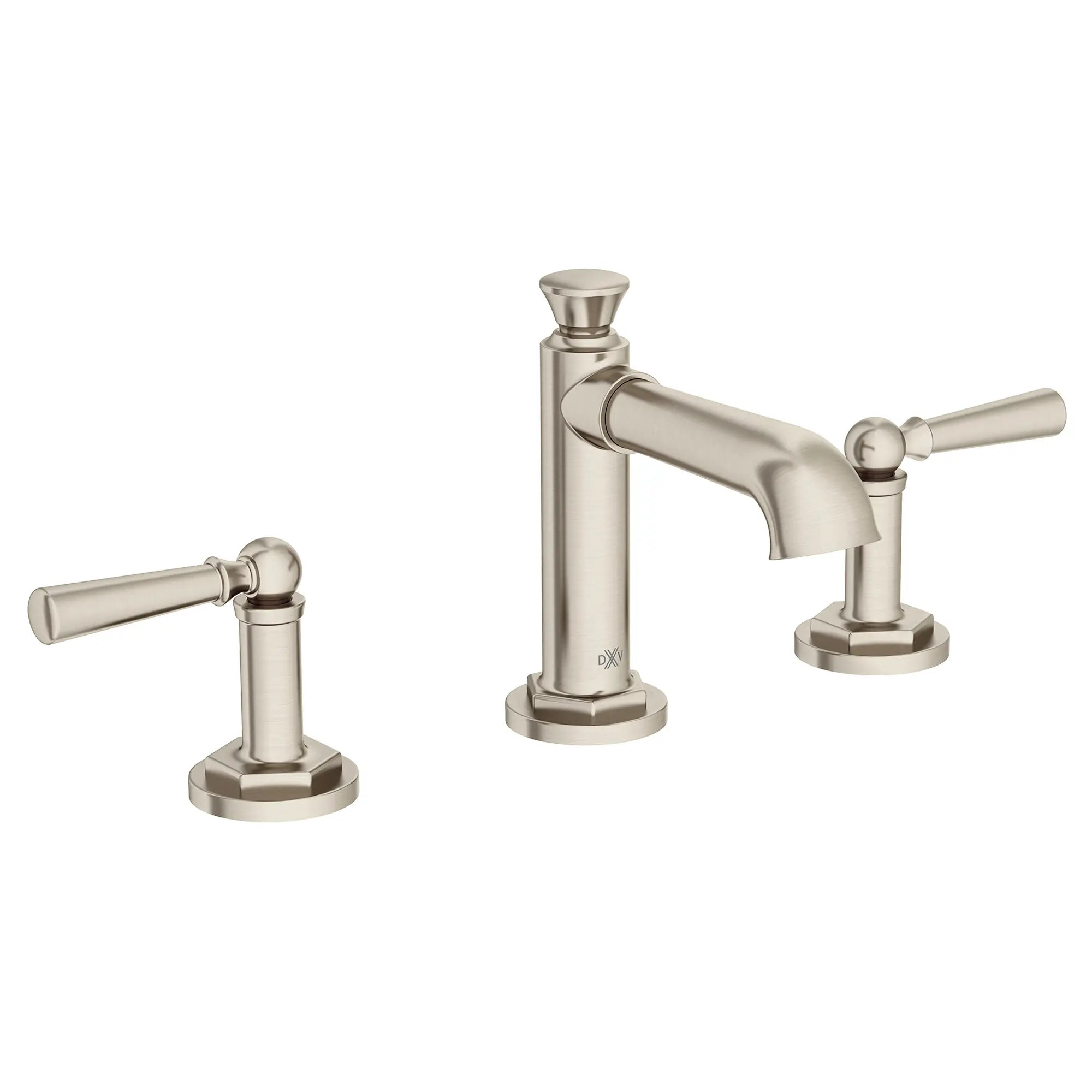 Robinet de lavabo espacé à 2 poignées Oak Hill avec poignées à levier // NICKEL BROSSÉ // 95920_D35155800.144_1_CDNwebp.webp
