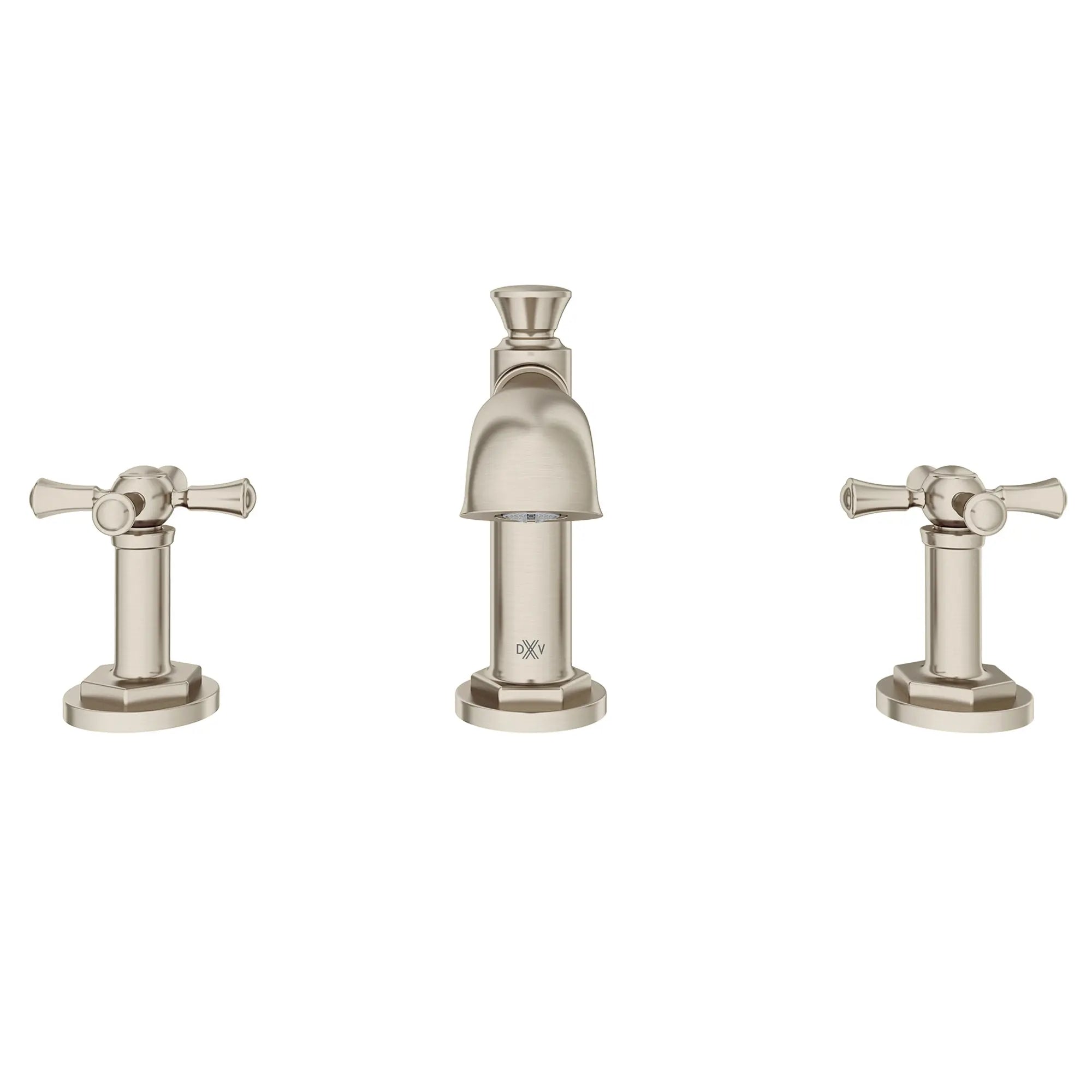 Robinet de lavabo espacé à 2 poignées Oak Hill avec poignées en croix // NICKEL BROSSÉ // 95937_D35155840.144_CDNwebp.webp