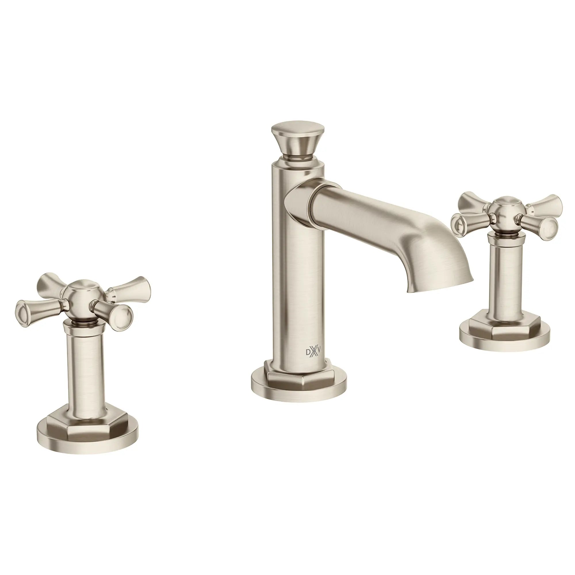 Robinet de lavabo espacé à 2 poignées Oak Hill avec poignées en croix // NICKEL BROSSÉ // 95938_D35155840.144_1_CDNwebp.webp
