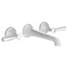 [D35160450.100] Fitzgerald 2-Handle Wall Mount Widespread Bathroom Faucet with Lever Handles - Polished Chrome