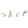 [D35160900.150] Fitzgerald 2-Handle Deck Mount Bathtub Faucet with Hand Shower and Lever Handles - Polished Chrome