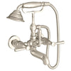[D35160980.150] Fitzgerald Wall Mount Bathtub Faucet with Hand Shower and Lever Handles - Polished Chrome