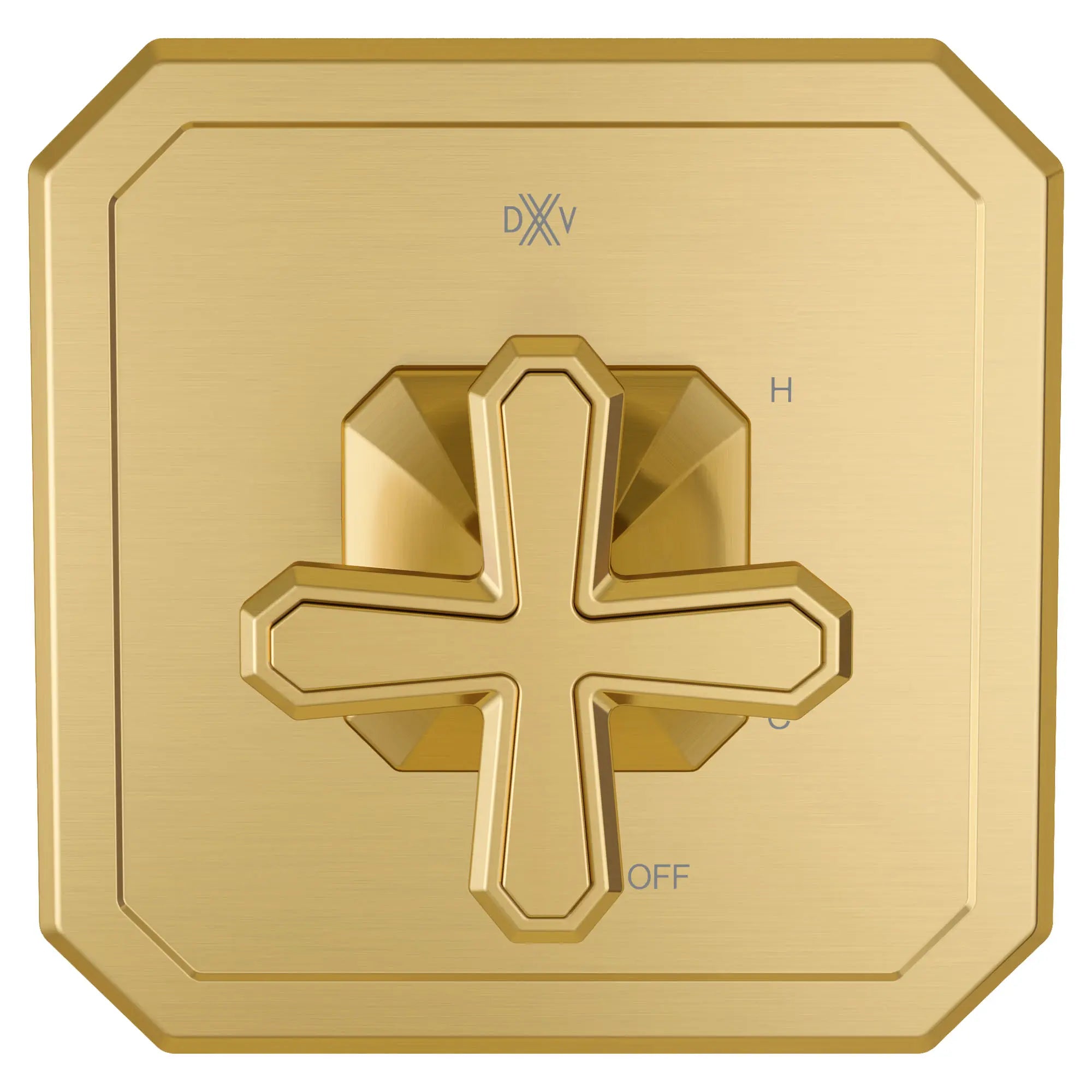 Garniture pour robinet à pression équilibrée Belshire avec poignée en croix // SATIN BRASS // 96236_D35170520427_CDNwebp.webp