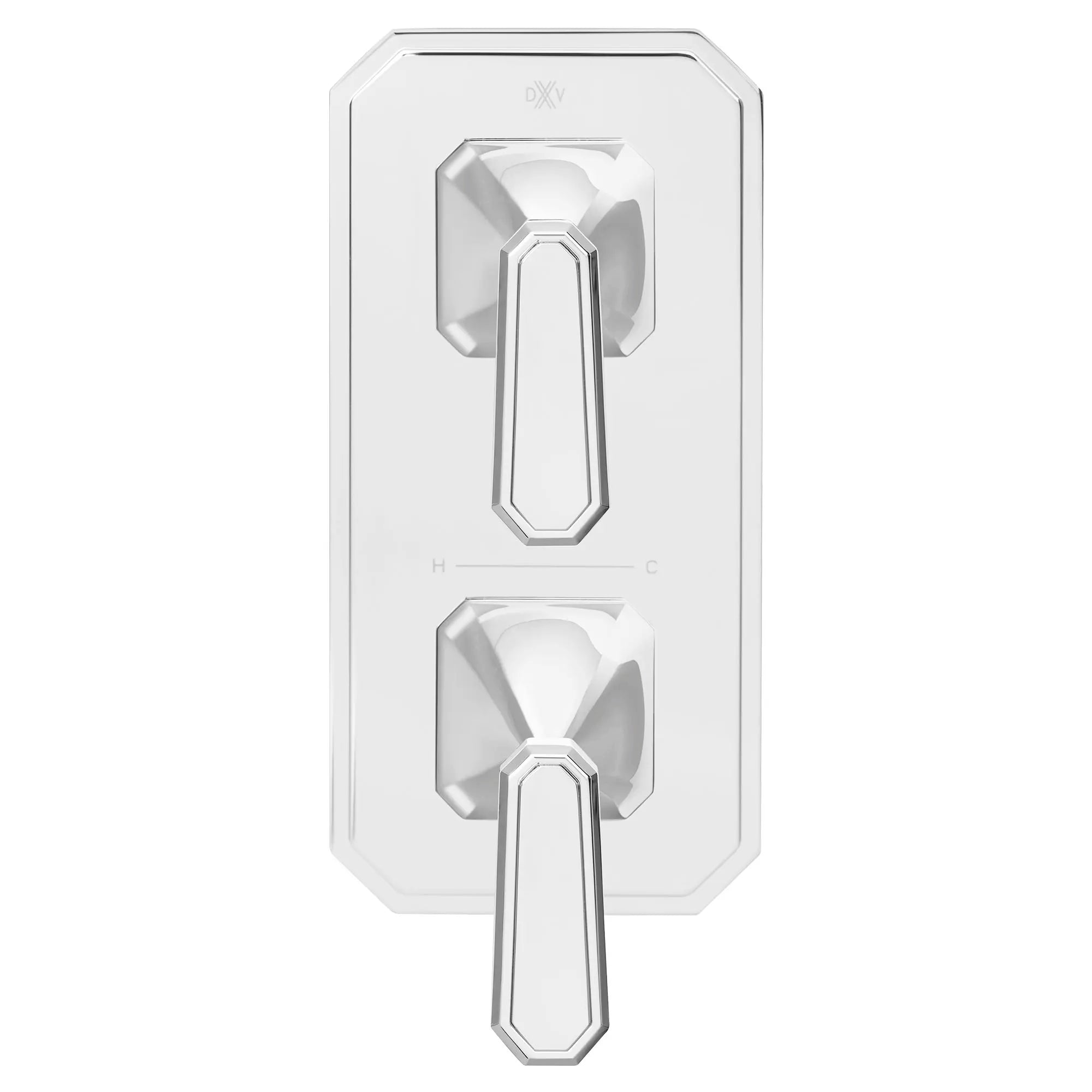 Garniture pour robinet thermostatique à deux poignées Belshire avec poignées à levier // CHROME POLI // 96239_D35170527100_CDNwebp.webp