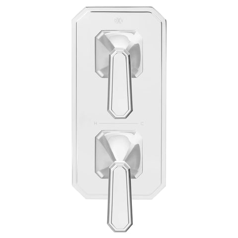Garniture pour robinet thermostatique à deux poignées Belshire avec poignées à levier