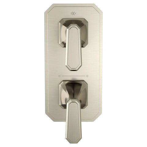 Garniture pour robinet thermostatique à deux poignées Belshire avec poignées à levier