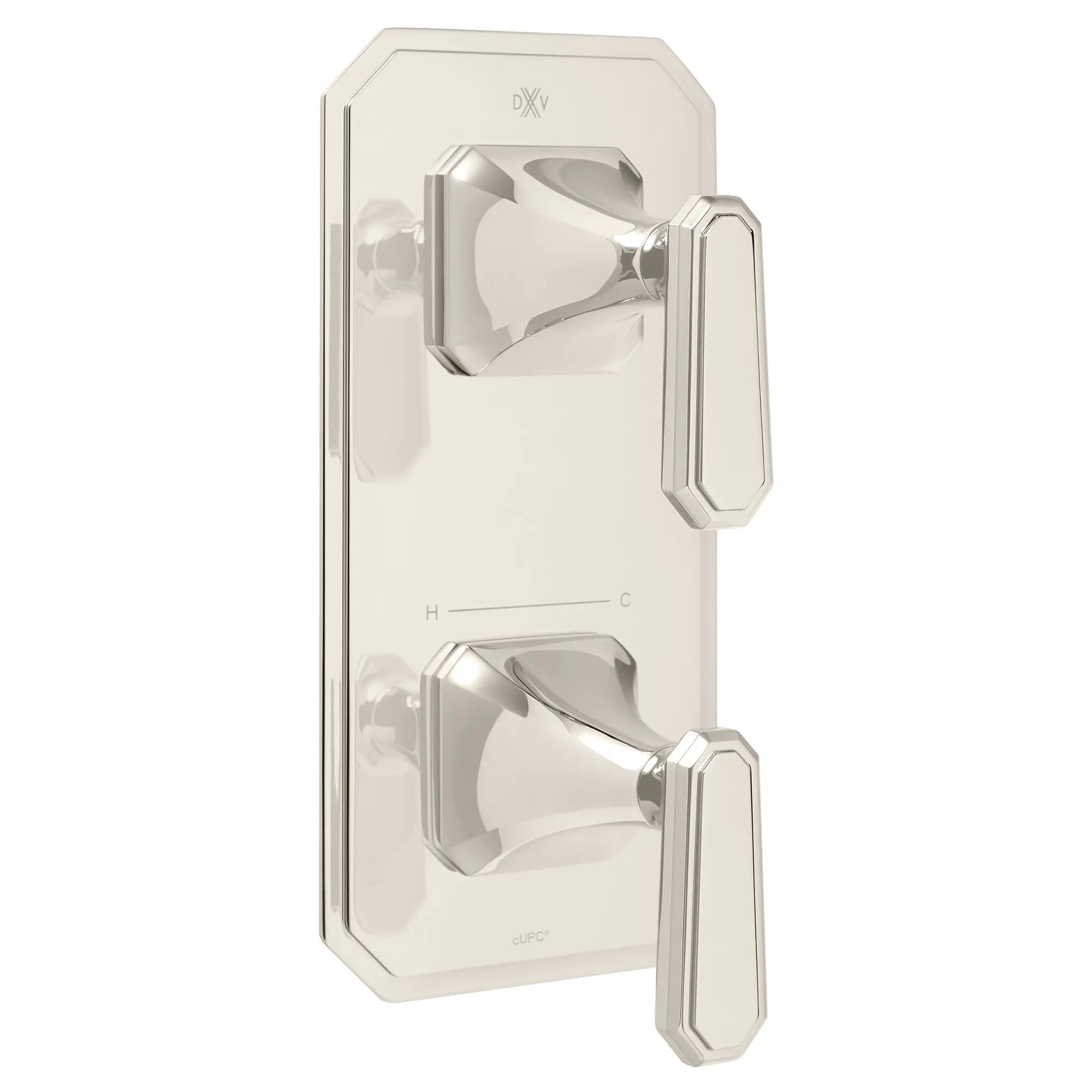 Garniture pour robinet thermostatique à deux poignées Belshire avec poignées à levier // PLATINUM NICKEL // 96252_D35170527150_1_CDNwebp.webp