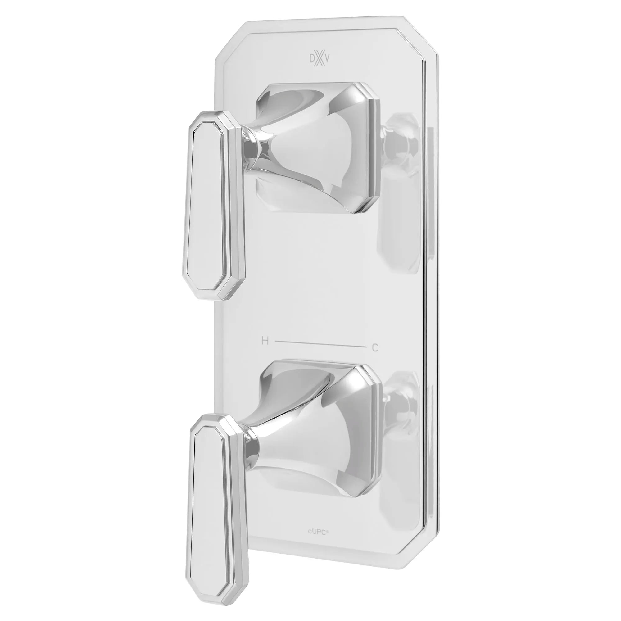Garniture pour robinet thermostatique à deux poignées Belshire avec poignées à levier // CHROME POLI // 96264_D35170527100_2_CDNwebp.webp