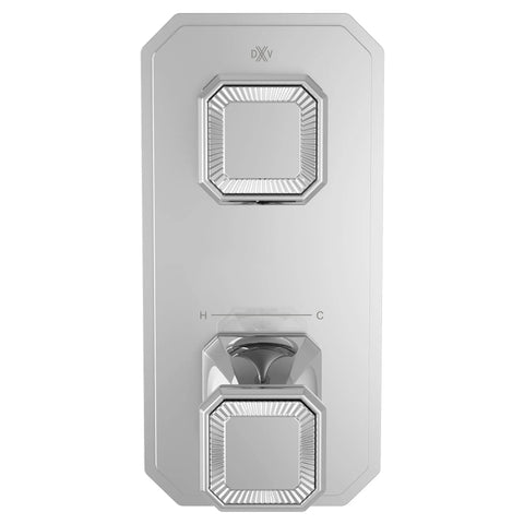 Garniture pour robinet thermostatique à deux poignées Belshire avec poignées pleines