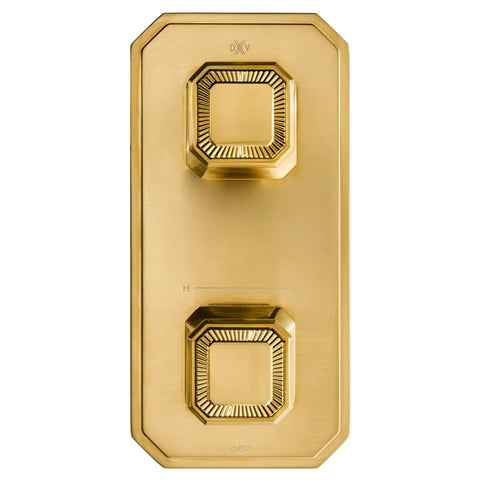 Garniture pour robinet thermostatique à deux poignées Belshire avec poignées pleines