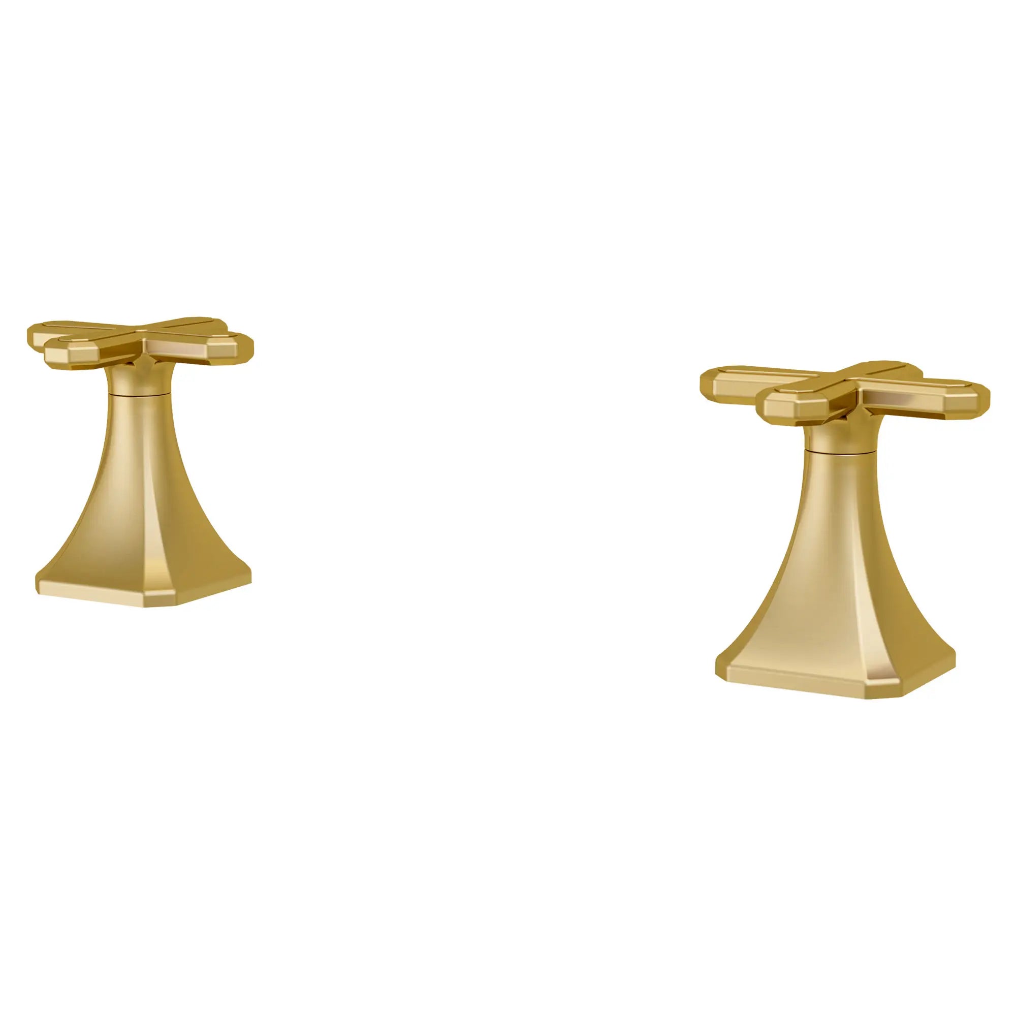 Poignées en croix Belshire uniquement pour robinet de lavabo espacé // SATIN BRASS // 96660_D35170802427_1_CDNwebp.webp