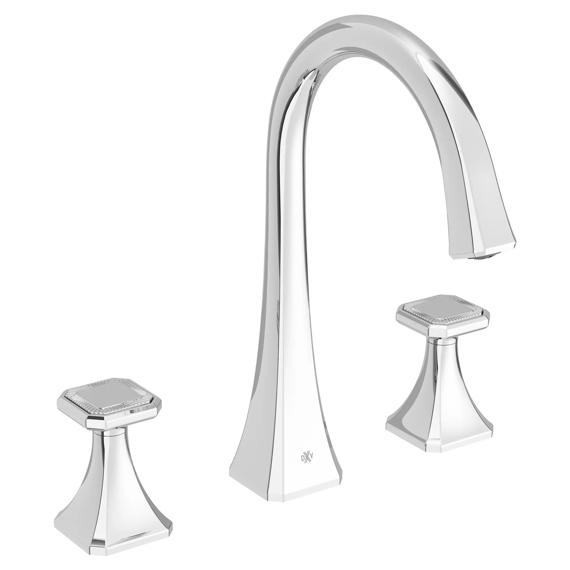 Robinet bec arqué de lavabo Belshire // CHROME POLI // 96767_D35170820100_Cusion_Handles_CDNwebp.webp