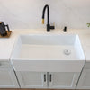 [D21180SB3620.415] Etre® 36 in. Apron Kitchen Sink with Offset Drain - Canvas White